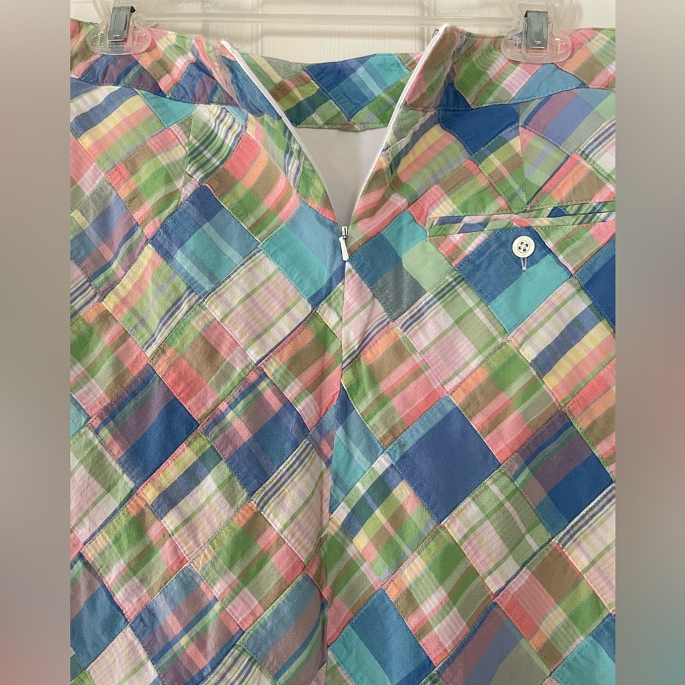 Lady Hagen Patchwork/Pastel Plaid Skort Sz 6 - Picture 8 of 13